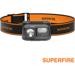Superfire HL23 Επαναφορτιζόμενος Φακός Κεφαλής Εργασίας Led Αδιάβροχος IP44 220lm