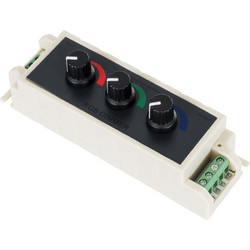 GLOBOSTAR(R) 73419 PRISM RGB Controller 3CH DC 12V 27A 144W Max IP20 - Rotary Dimming - M13xΠ4xΥ4.5cm