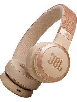JBL Live 670NC Ενσύρματα & Ασύρματα Bluetooth Ακουστικά On Ear με Noise Cancelling Ροζ Χρυσά
