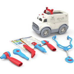 Ασθενοφόρο & Σετ Γιατρού AMDK-1313 Multi Green Toys