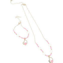 Σετ Κολιέ και Βραχιόλια Inca Collar Y Pulsera Corazones Καρδιές (2 pcs)