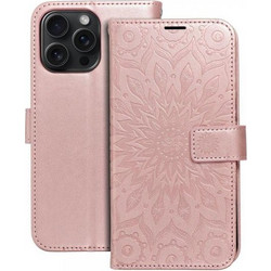 Θήκη κινητού Forcell Mezzo Book Holster for iPhone 15 Pro Max Mandala Pink Gold