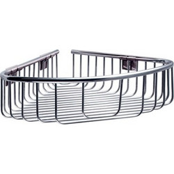Καλάθι γωνιακό σχαρωτό RETI 9638 Χρωμέ KARAG 21x21x7cm