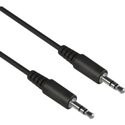 Powertech καλώδιο ήχου 3.5mm AUX, Nickel plated, 2m, μαύρο - (CAB-J056)