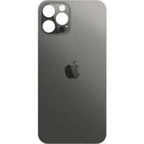 Πίσω Καπάκι για iPhone 12 Pro Space Grey Back Glass big hole