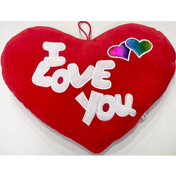 Λούτρινη Καρδιά I Love You Κόκκινη 25x32cm