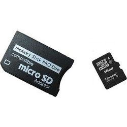 MS Pro Duo - MicroSD Adapter 16GB
