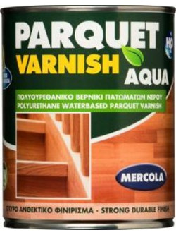 Mercola Parquet Varnish Aqua Πολυουρεθανικό Βερνίκι Διάφανο Gloss 0.75lt