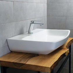 Naxos White Gloss 77x39 - Επιτραπέζιος νιπτήρας