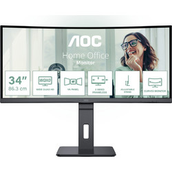 AOC CU34P3CV Ultrawide VA Curved Gaming Monitor 34" 3440x1440 QHD 100Hz 4ms