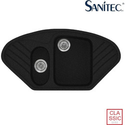 Sanitec Classic 302 Επικαθήμενος Νεροχύτης Οβάλ Γρανίτη Ματ Metallic Space 96x51cm