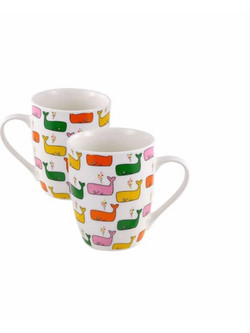 BENETTON Σετ 2 Τεμάχια Παιδική Κούπα Πορσελάνης 360ml 11cm KIDS BE-0770 BGBE000770