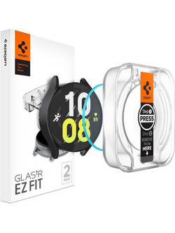 Spigen Glass tR EZ FIT 2 Pack - Samsung Galaxy Watch 6 (44mm)