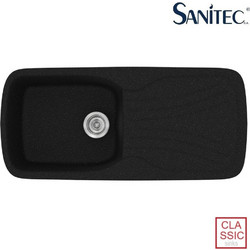 Sanitec Classic 308 Επικαθήμενος Νεροχύτης Γρανίτη Αντιστρεφόμενος Ματ Metallic Space 97x51cm