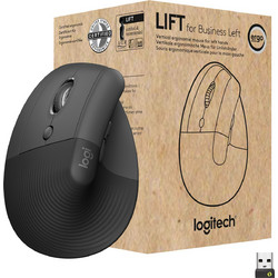 Logitech Lift Left for Business Ασύρματο Bluetooth Ποντίκι Vertical Graphite