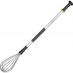 Αυγοδάρτης ΓΙΓΑΣ 120cm, INOX με λαβές Exoglass (έως +220C) μήκος λαβής : 13.5cm, Matfer (1 ΤΕΜ)