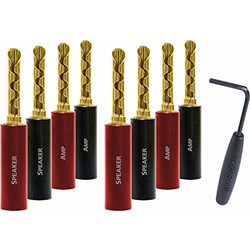 Audioquest SureGrip-100 BFA-Bananas gold plated - 8 τεμαχια (706585445)