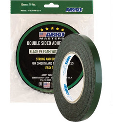 Abro DS-BLK-GRN-12-10 Αφρώδης Tαινία Διπλής Όψης Πράσινη-Μαύρη 12mm x 9m