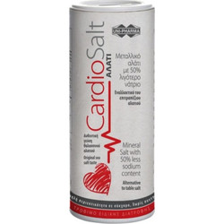 Uni-Pharma Cardiosalt Μεταλλικό Αλάτι με 50% Λιγότερο Νάτριο 250g
