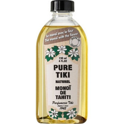 Monoi De Tahiti Pure Tiki Naturel Βιολογικό Έλαιο Monoi για Σώμα & Μαλλιά 120ml