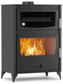 Thermiki ATS Masina 90-50 Ατσάλινη Ξυλόσομπα με Φούρνο 17.55kW
