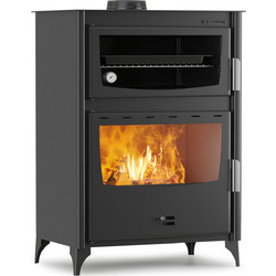 Thermiki ATS Masina 90-50 Ατσάλινη Ξυλόσομπα με Φούρνο 17.55kW