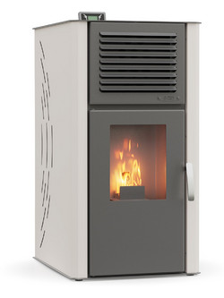 Thermogatz Idro GSP 33 Beige Σόμπα Pellet Καλοριφέρ 33kW