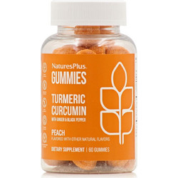 Nature's Plus Turmeric Curcumin Peach 60 Ζελεδάκια
