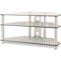 DMP Έπιπλο Τηλεόρασης Γυάλινο Μ110xΠ42xΥ53.5cm FS101CS