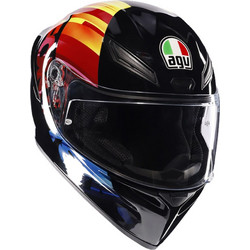 AGV K1 S Pulse 46 Black Red Κράνος Μηχανής Full Face 1500gr