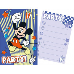 Javoli Προσκλήσεις Mickey 6τμχ