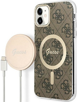 Guess MagSafe Back Cover Brown (iPhone 11)