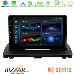 Bizzar U-M8-VL0976 Ηχοσύστημα Αυτοκινήτου με Οθόνη Αφής USB Bluetooth & GPS