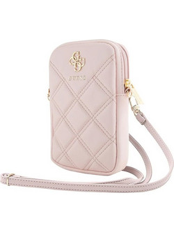 Guess Τσάντα GUWBZPSQSSGP ροζ/pink Zip Quilted 4G
