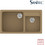 Sanitec Classic 317 Επικαθήμενος Νεροχύτης Γρανίτη Ματ Metallic Coffee 90x51cm