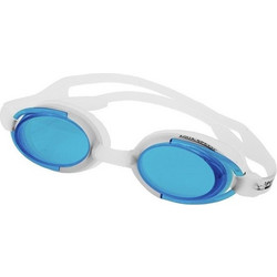 Aqua Speed Malibu Γυαλάκια Κολύμβησης Ενηλίκων Λευκά Γαλάζια