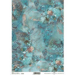 Ριζόχαρτο "precious stones blue" 21x29.7εκ. (ITD-R1664)