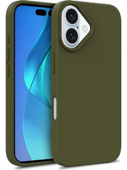 Multiple Color Wheat Case MagSafe for iPhone 16 - dark green