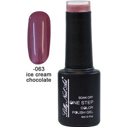 Lilly Nail Art One Step Ice Cream Chocolate Ημιμόνιμο Βερνίκι Νυχιών 5ml