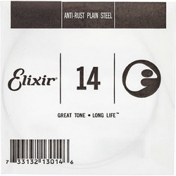 Elixir Strings PL014 Χορδή Ηλεκτρικής / Ακουστικής Κιθάρας Plain Steel 14"