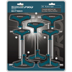 BORMANN Pro BHT1663 Σετ 8Τμχ Allen Ταφ Με Μπίλια