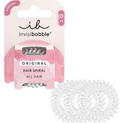 Invisibobble Original Σπιράλ Λαστιχάκια Διάφανο 3τμχ