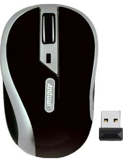 Andowl QM63 Ασύρματο Mini Ποντίκι Black