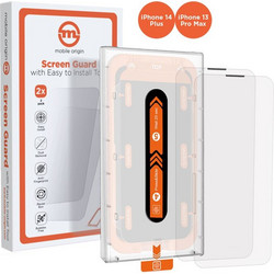 Mobile Origin Screen Guard iPhone 14 Plus / 13 Pro Max with easy applicator 2 pack (SGA-i14Plus-2pk)