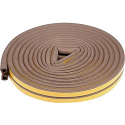 SANOK Self-adhesive window and door seal 9x7,4mm TYPE D brown 6m (76762)