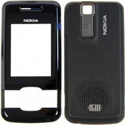 NOKIA 7100 supernova BLACK BACK-FRONT COVER ORIGINAL SERVICE PACK
