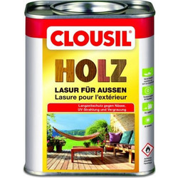 Clou Clousil Lasur Βερνίκι Εμποτισμού Ξύλου Έτοιμο προς Χρήση Ματ Μαύρο 2.5lt