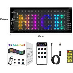 Εύκαμπτη LED Πινακίδα RGB Bluetooth με Κινούμενες Εικόνες και Κείμενο μέσω Εφαρμογής