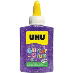 UHU GLITTER GLUE 185gr ΜΟΒ