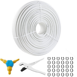 Σωλήνας VEVOR PEX-AL-PEX, 984 πόδια, 5/8'' Διάμετρος Σωλήνας Αλουμινίου-Πλαστικού Σύνθετου Οξυγόνου Φράγμα ακτινοβολίας δαπέδου PEX Σωλήνας, 0,08'' Πάχος Ακτινοβόλος Θερμικό Δάπεδο Υδραυλικά Εσωτερικό